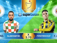 Alanyaspor Fenerbahçe Bahis Oranları 10.03.2017 Bet