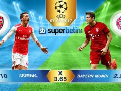 Arsenal Bayern München Bahis Oranları 07.03.2017 Bet