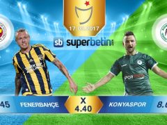 Fenerbahçe Atiker Konyaspor Bahis Oranları 17.03.2017 Bet