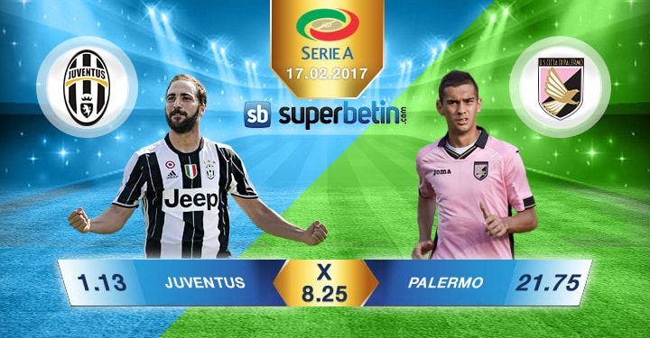 Juventus Palermo Bahis Oranları 17.02.2017 Bet
